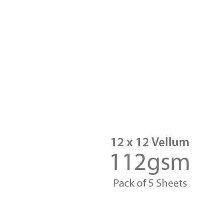House Of Paper - 5 Pack 12x12 Vellum - 112gsm