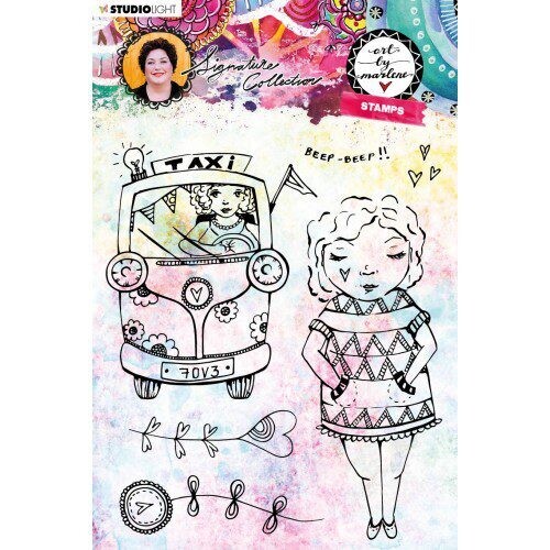 Art By Marlene - Taxi Girl - Clear Stamp BM42