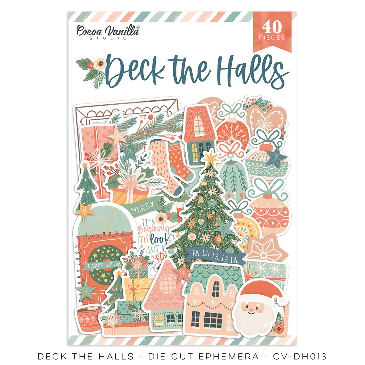 Deck The Halls - Die Cut Ephemera