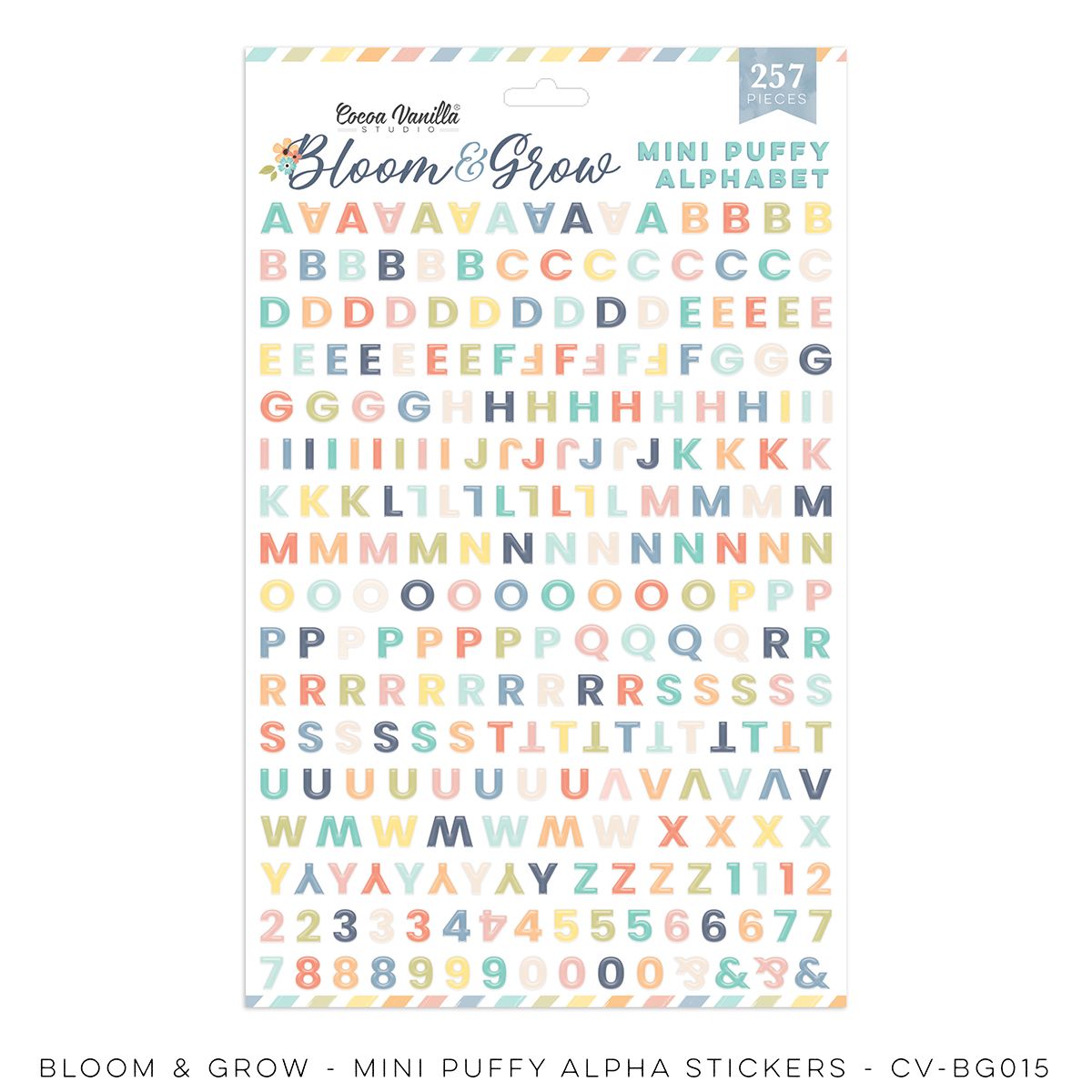 Bloom & Grow - Mini Puffy Alphabet Stickers