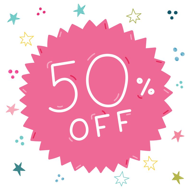50% OFF SALE