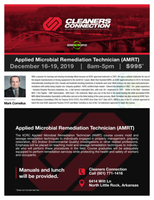 Applied Microbial Remediation Technician (AMRT) Course 12/16/19 to 12/19/19 SOLD OUT