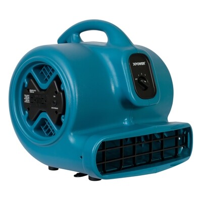 XPOWER P-600A Air Mover with Built-in Power Outlets