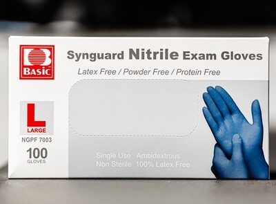 Nitrile Exam Gloves, Large