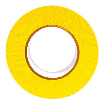 YELLOW POLY TAPE PINKED EDGE 2"X60YD