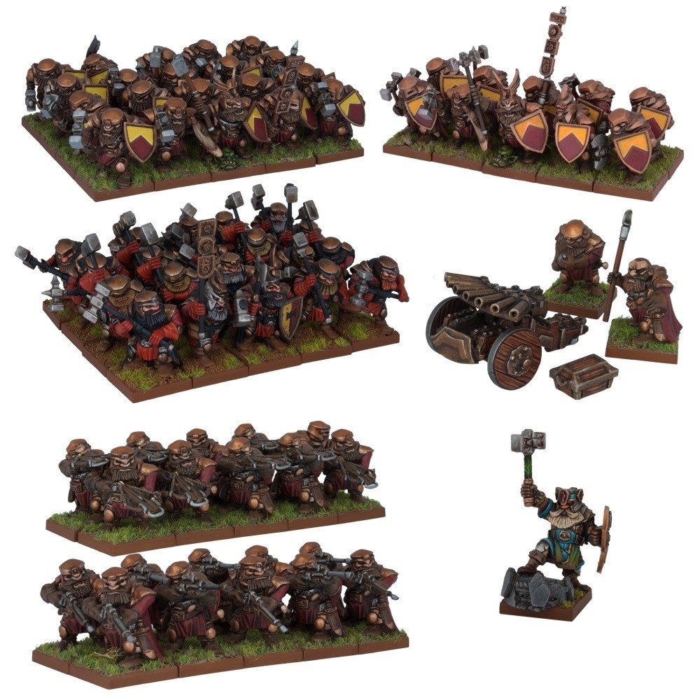 Dwarf Army - Dwarfs Zwerge - Kings of War - Mantic Games