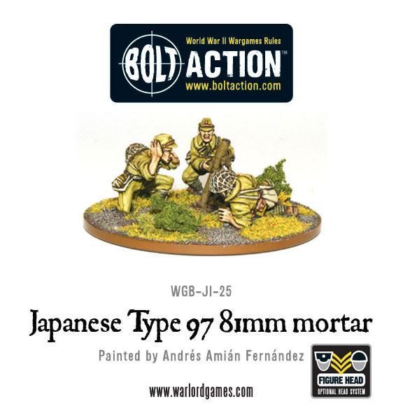 Japanese 81mm mortar - Bolt Action - Warlord Games