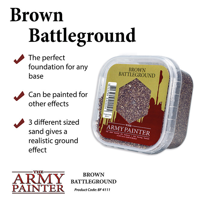 Battlefields: Battlefields: Brown Battleground basing - Army Painter