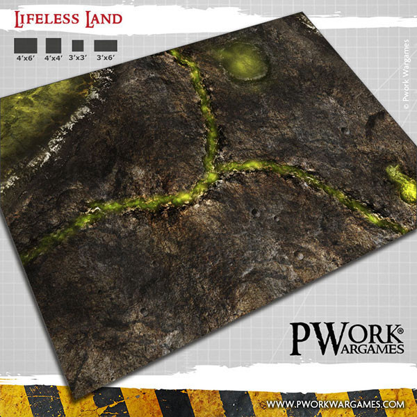 Lifeless Land - Wargames Terrain Mat PVC Vinyl - 22x33