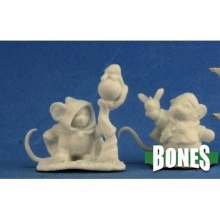 Mousling Druid and Beekeeper - Bones - Reaper Miniatures Mousling Druid and Beekeeper - Bones - Reaper Miniatures