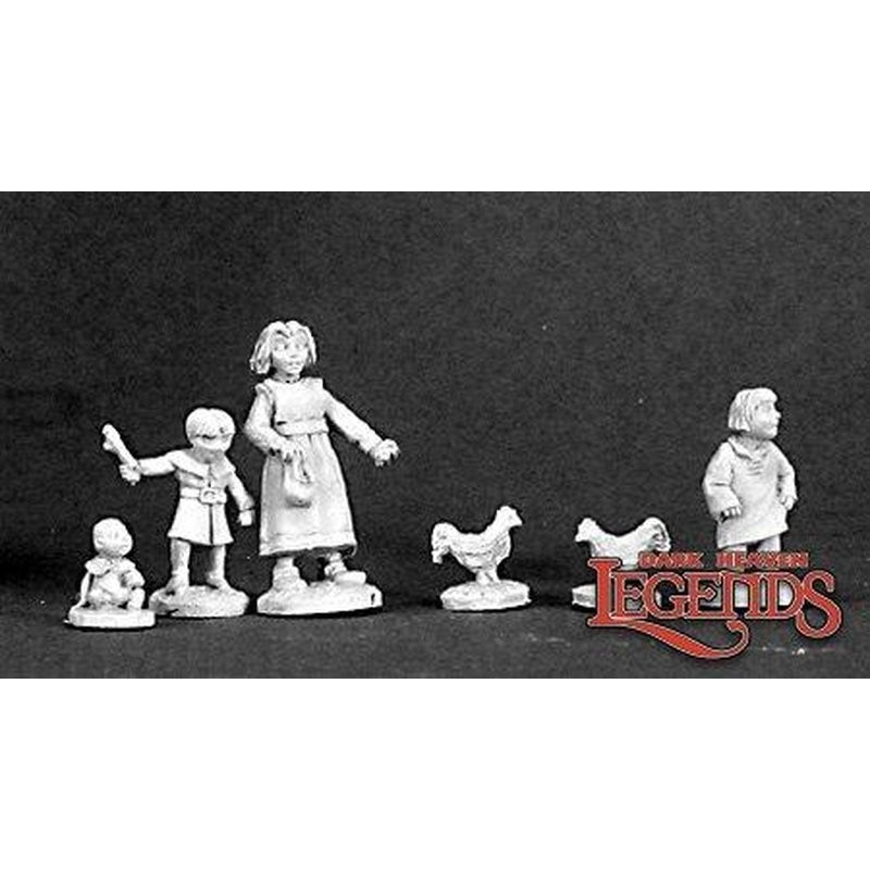 Townsfolk: Children - Dark Heaven Legends - Reaper Miniatures
