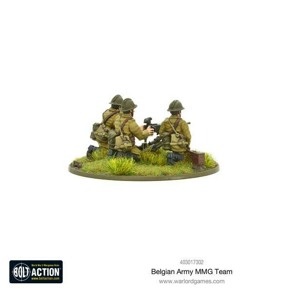 Belgian Army MMG team - Belgian - Bolt Action - Warlord Games