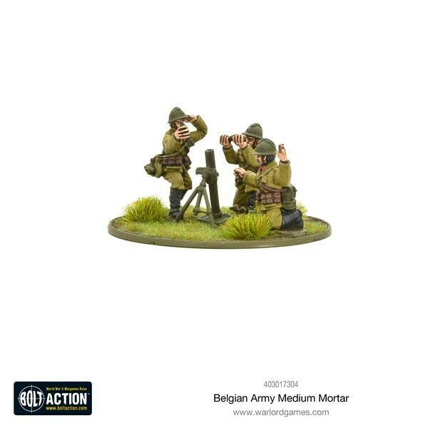 Belgian Army medium mortar - Belgian - Bolt Action - Warlord Games