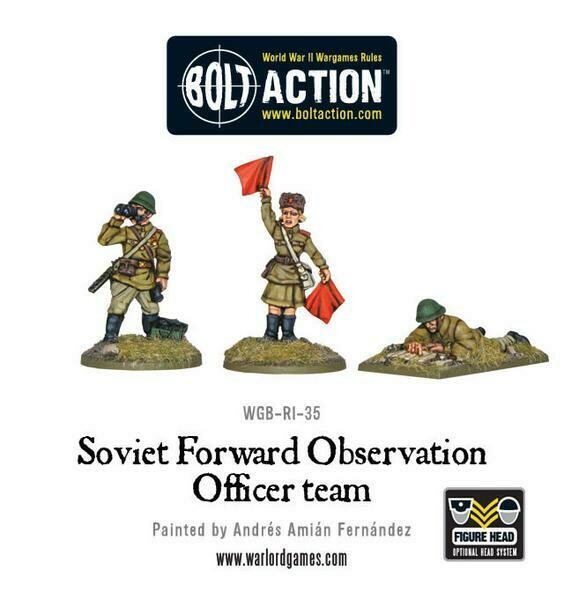 Soviet Army FOO Forward Observer Officers - Bolt Action - Warlord Games