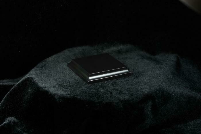 Wooden Base Black, 45x45x15mm - Sockel - Andrea