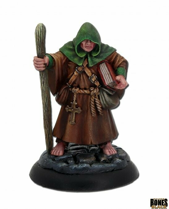 Brother Hammond, Traveling Monk - Bones - Reaper Miniatures Brother Hammond, Traveling Monk - Bones - Reaper Miniatures