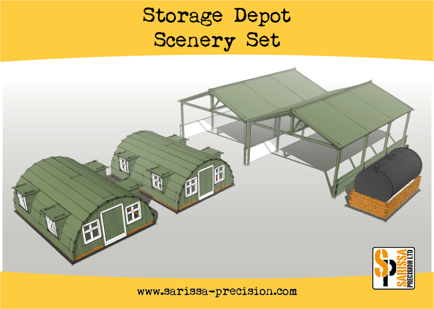 Storage Shelter Scenery Set - Sarissa