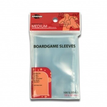 Boardgame Sleeves - Medium (59x92mm) - 100 Pcs - Blackf