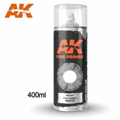 FINE PRIMER WHITE SPRAY - AK Interactive