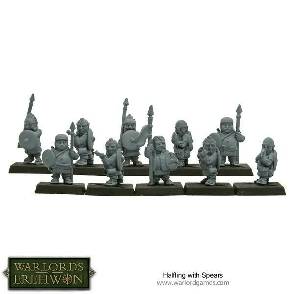 Halfling with Spears - Warlord Games