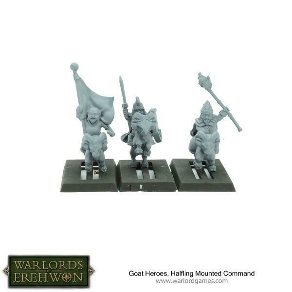 Goat Heroes, Halfling Mounted Command - Warlord Games