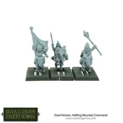 Goat Heroes, Halfling Mounted Command - Warlord Games
