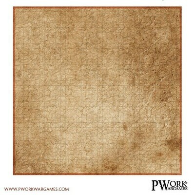 Combat Map - Desert RPG Battlegrid - Rollenspielmatte Mat PVC Vinyl - 30x30