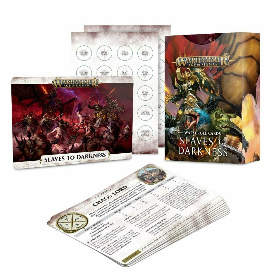 Warscroll Cards: Slaves to Darkness (Englisch) - Warhammer Age of Sigmar- Games Workshop