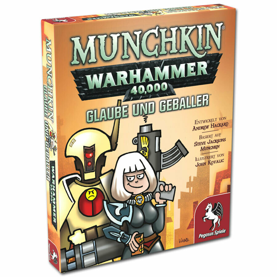Munchkin Warhammer 40 000 40k Glaube und Geballer (Erweiterung) (DE) - Pegasus Spiele