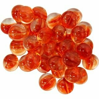 Red Catseye Glass Gaming Stones (40+) - Chessex