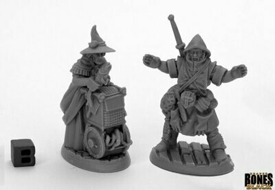 Dreadmere Townsfolk: Fishmongers (2) - Bones - Reaper Miniatures