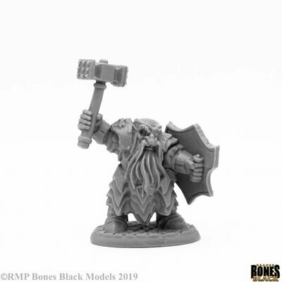 Dark Dwarf Striker - Bones - Reaper Miniatures