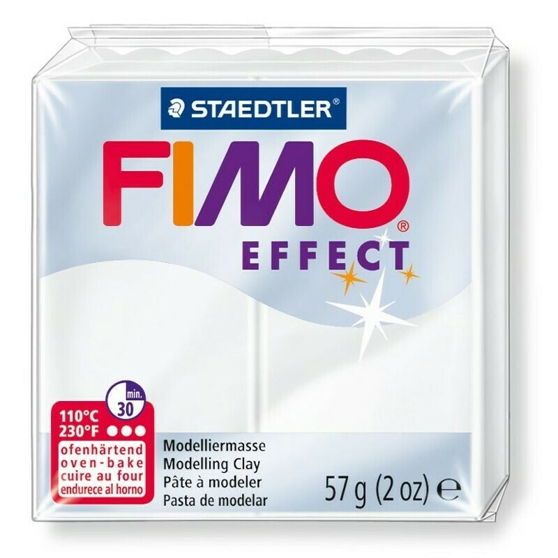 Fimo Effect 57gr - Durchscheinend Weiß - Greenstuff World