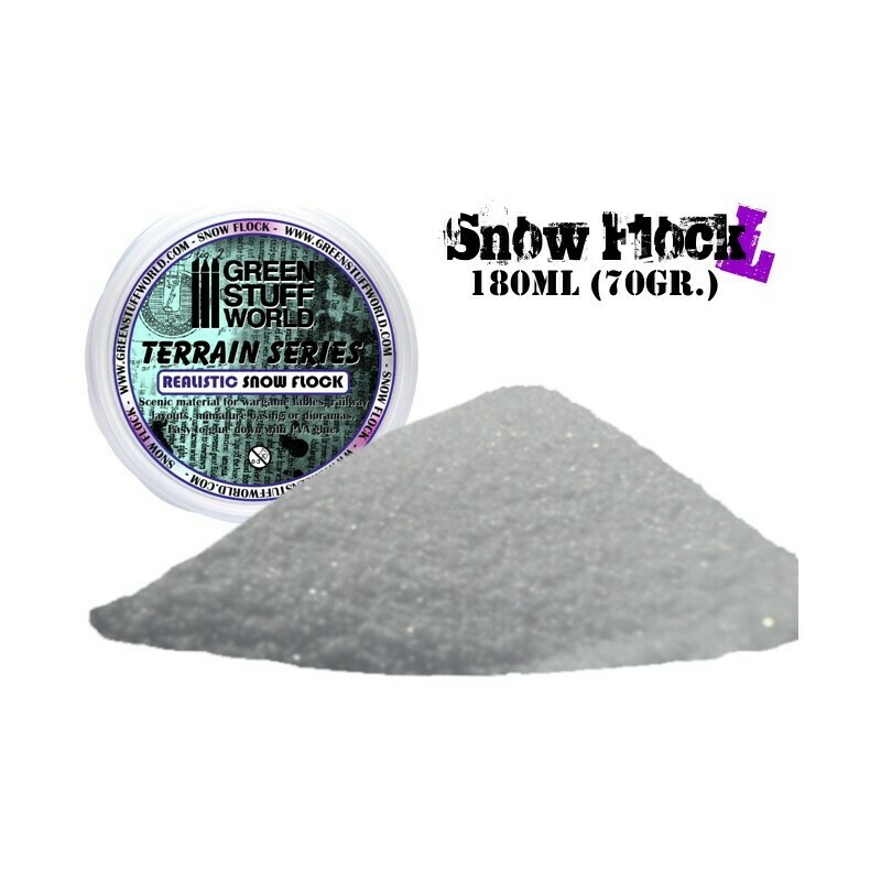REALISTISCHES Modellbau Schneepulver Snow Flock - 180ml - Greenstuff World