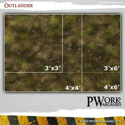 Sumpf Outlander - Spielmatte - P-Work-Wargames - 3'x3' Fuss