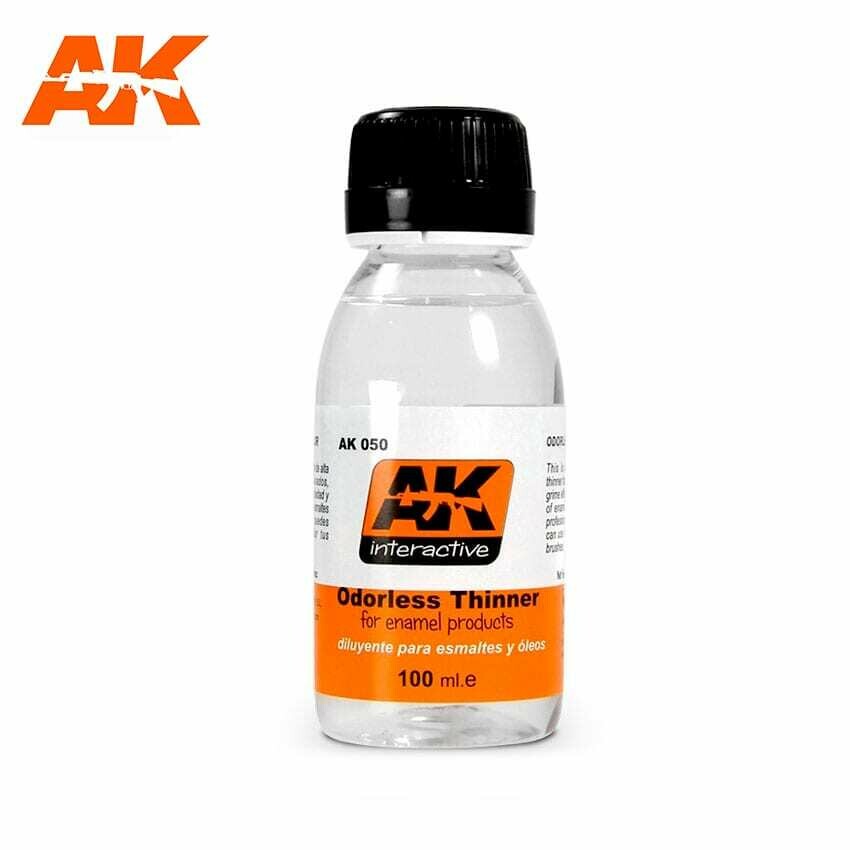 Odorless Thinner (for enamel products) 100ml - AK Interactive