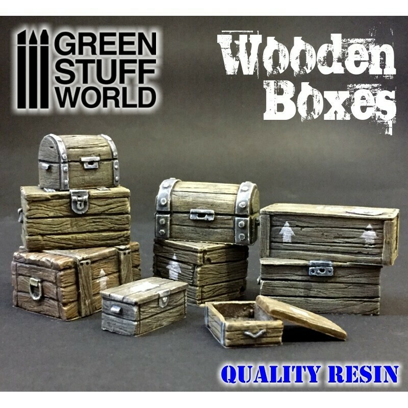 Wooden boxes set - Greenstuff World