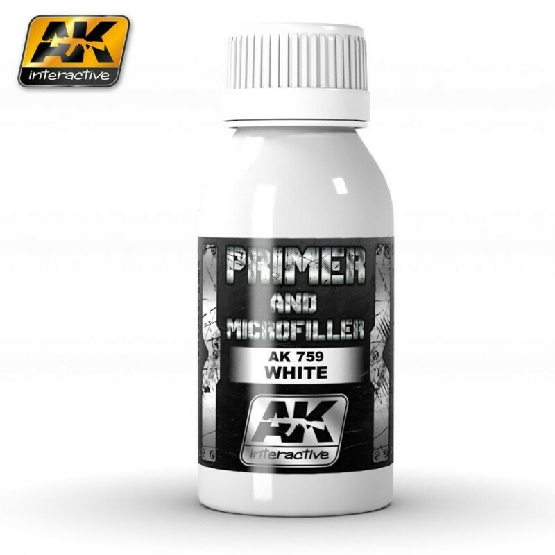 WHITE PRIMER AND MICROFILLER - AK Interactive WHITE PRIMER AND MICROFILLER - AK Interactive