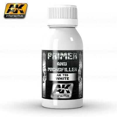 WHITE PRIMER AND MICROFILLER - AK Interactive