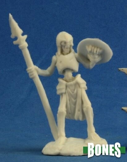 Skeleton Guardian Spearman (3) - Bones - Reaper Miniatures
