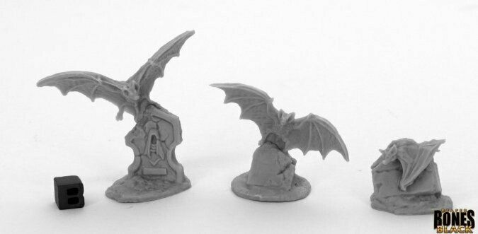 Giant Bats (3) - Bones - Reaper Miniatures