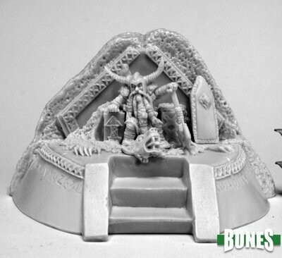 Dwarf King on Throne - Bones - Reaper Miniatures
