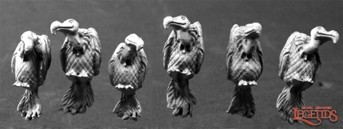 Vultures (6) Geier - Reaper Miniatures