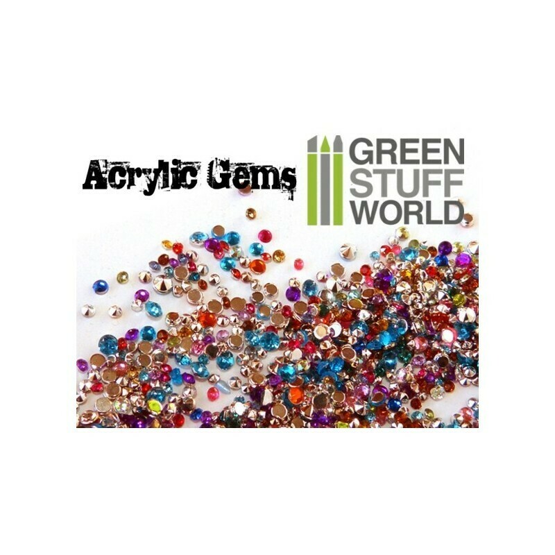 Micro Acryl-Edelsteine - 1mm zu 2,5 mm - Acrylic Gems - Greenstuff World