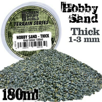 Hobby Sand Grober Thick Modellbau-Sand 180ml - Grau - Greenstuff World