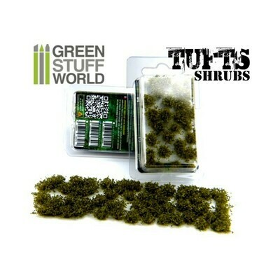 Unkrautbuschel Shrubs Shrub Tufts - Selbstklebend - 6mm - DunkelGrün Dark Green - Greenstuff World