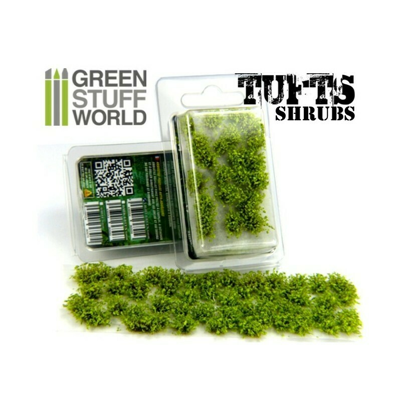 Unkrautbuschel Shrubs - Selbstklebend - 6mm - HellGrün Shrub Tuft Light Green - Greenstuff World
