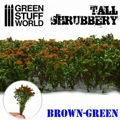 Hohes Gebüsch Tall Shrubbery - Braun Grün - Greenstuff World