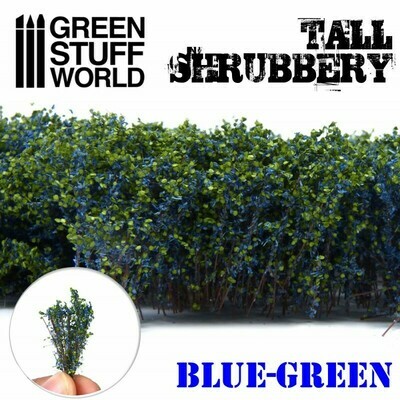 Hohes Gebüsch - Blau Grün Tall Shrubbery - Greenstuff World