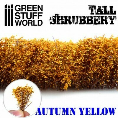 Hohes Gebüsch - Herbstliches Gelb Tall Shrubbery - Greenstuff World